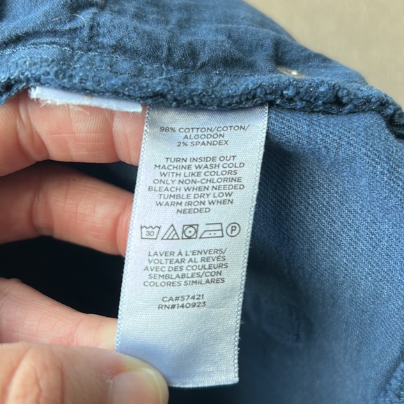 Loft raw hem colored denim shorts size 8/29 B18 - Picture 5 of 10